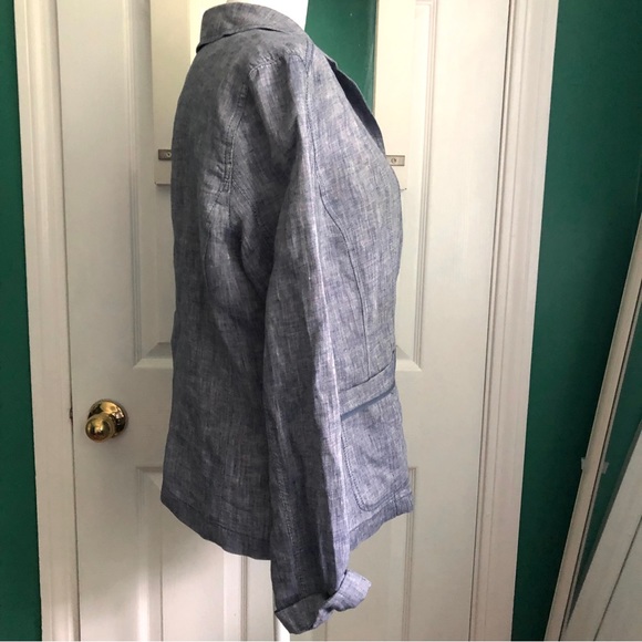 Caslon Denim Linen Blazer/Jacket size small - Picture 4 of 10